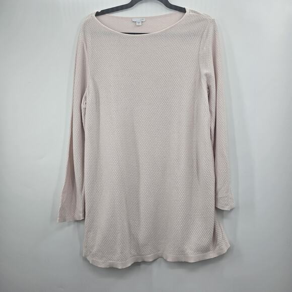 J Jill Sweater Women's Large Petite Pink Knit Tunic - Picture 2 of 8